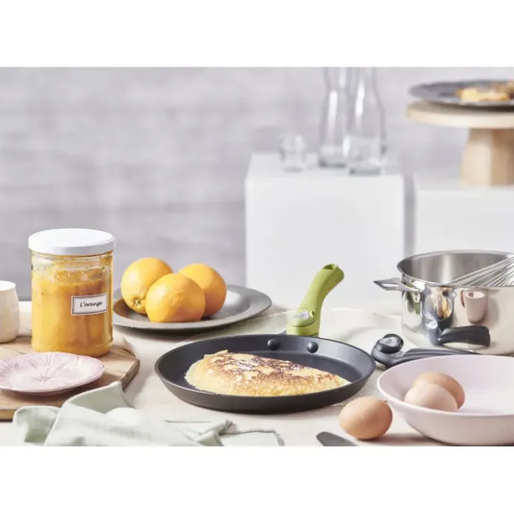 Clearance DE BUYER Poêle à Crêpes Anti Adhésive Ø 26 cm Choc Intense Amovible