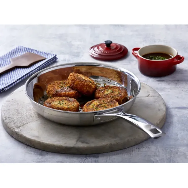 Clearance LE CREUSET Poêle Inox 24 cm Signature