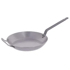 Hot DE BUYER Poêle Lyonnaise Carbone Plus Ø 32 cm , Tôle, Queue Feuillard