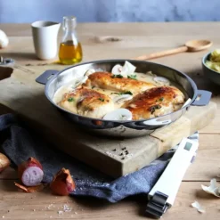 Outlet CRISTEL Poêle Lyonnaise Mutine Ø 24 cm Inox Amovible