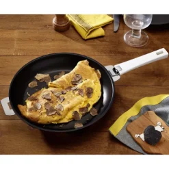 Clearance CRISTEL Poêle Mutine Ø 24 cm Manche Amovible Anti-Adhésive Inox