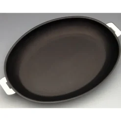 Hot CRISTEL Poêle Mutine Ovale Ø 35 cm Manche Amovible Anti-Adhésive Inox