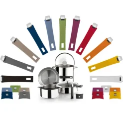 Hot CRISTEL Poêle Mutine Ovale Ø 35 cm Manche Amovible Anti-Adhésive Inox