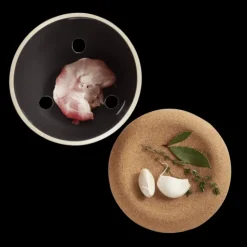 EMILE HENRY Pot à Ail en Céramique 0,94 l Truffe