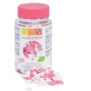 SCRAPCOOKING Pot de décors en sucre - Coeurs rose & blanc 50g