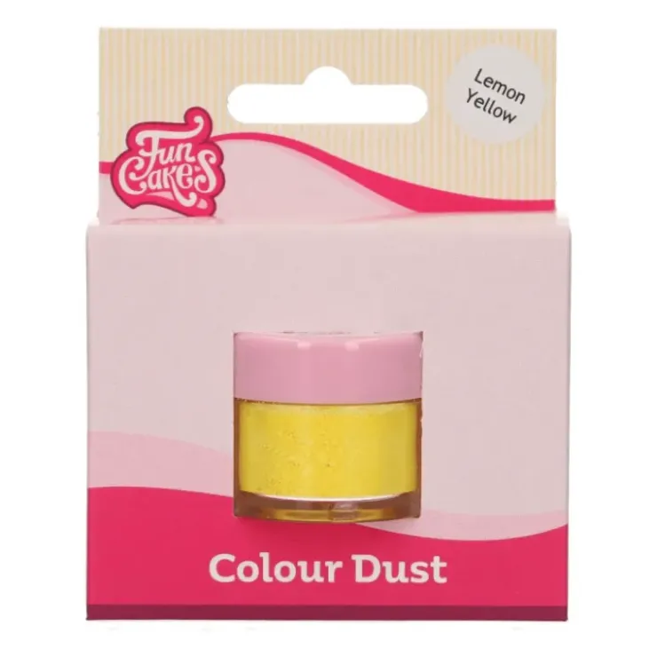 New FUNCAKES Poudre Comestible Jaune Citron 2,5 g