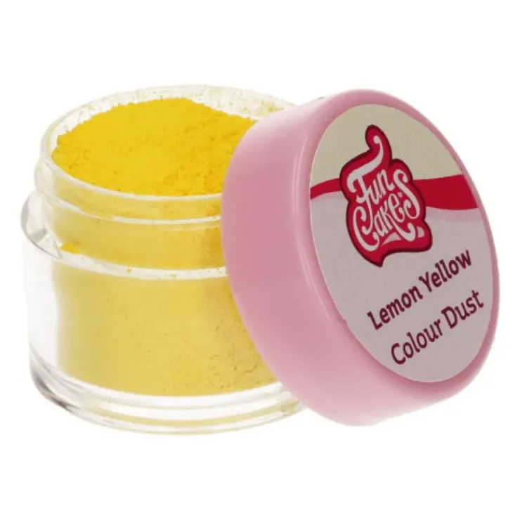 New FUNCAKES Poudre Comestible Jaune Citron 2,5 g