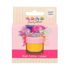 Clearance FUNCAKES Poudre comestible Jaune orangé 2,5 g