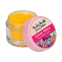 Clearance FUNCAKES Poudre comestible Jaune orangé 2,5 g