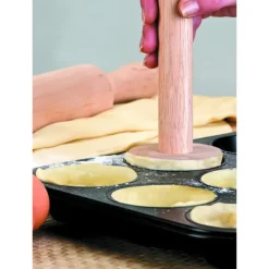New IBILI Poussoir à Tartelette Bois Ø 6,8 cm x H 21 cm