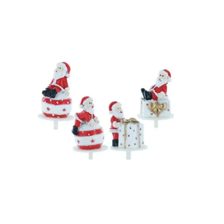 Clearance CUISINEADDICT Père Noël Cadeaux et Boules Sujets en Résine x50