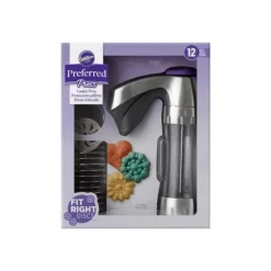 Online WILTON Presse à Biscuits en Métal +12 disques