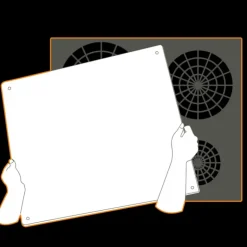 Hot PEBBLY Protection Plaque de Cuisson en Verre 57 x 50 cm Noir