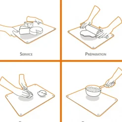 PEBBLY Protection Plaque de Cuisson en Verre 50 x 28 cm Noir