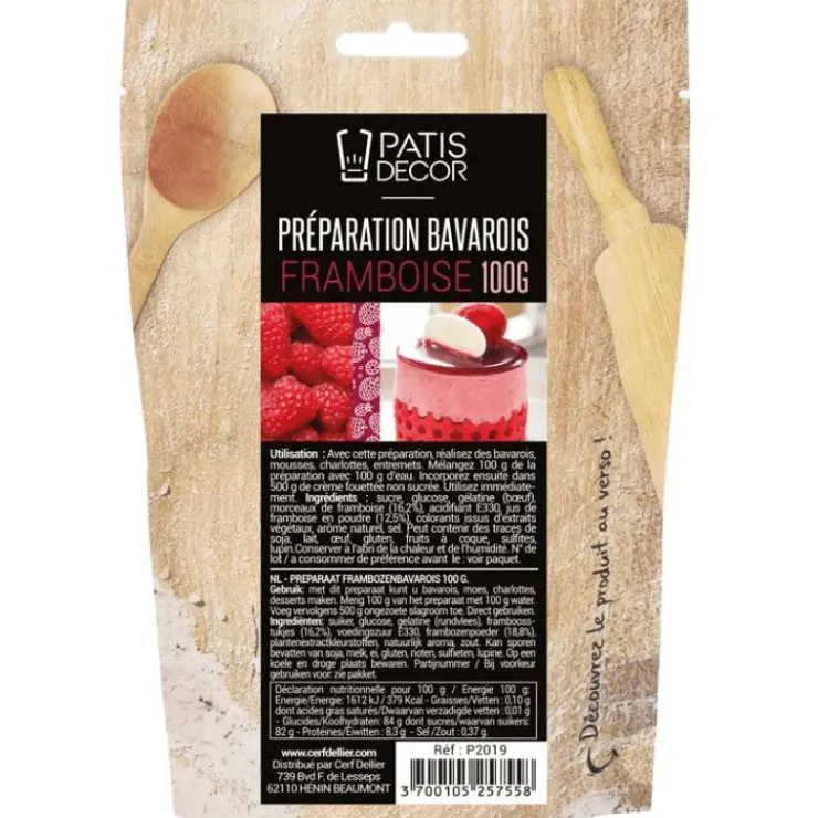 Best PATISDECOR Préparation Bavarois Framboise 100 g Patisdécor
