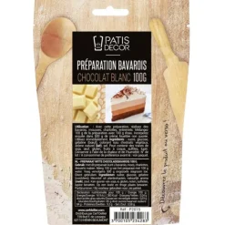 Best PATISDECOR Préparation Bavarois Gel Chocolat Blanc 100 g Patisdécor