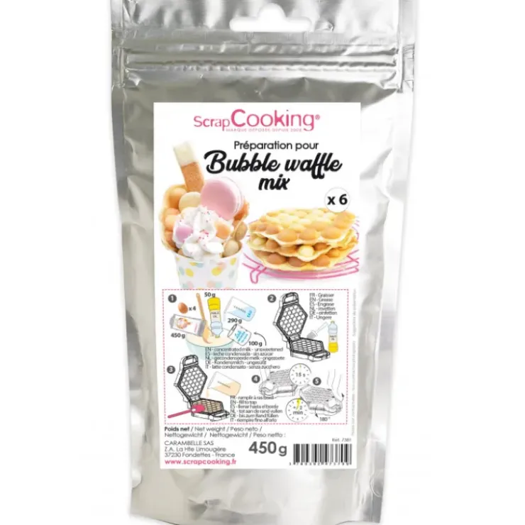 Hot SCRAPCOOKING Préparation Bubble Waffles 450g