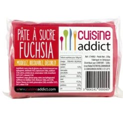 Hot CUISINEADDICT Pâte à Sucre Fuchsia 250g