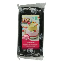 Discount FUNCAKES Pâte à Sucre Noir Corbeau 1 kg