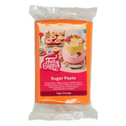 Hot FUNCAKES Pâte à Sucre Orange Tigre 250 g