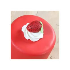 Online FUNCAKES Pâte à Sucre Rouge goût Fraise 250g