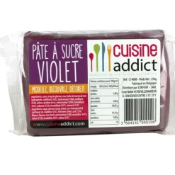 CUISINEADDICT Pâte à Sucre Violet 250g