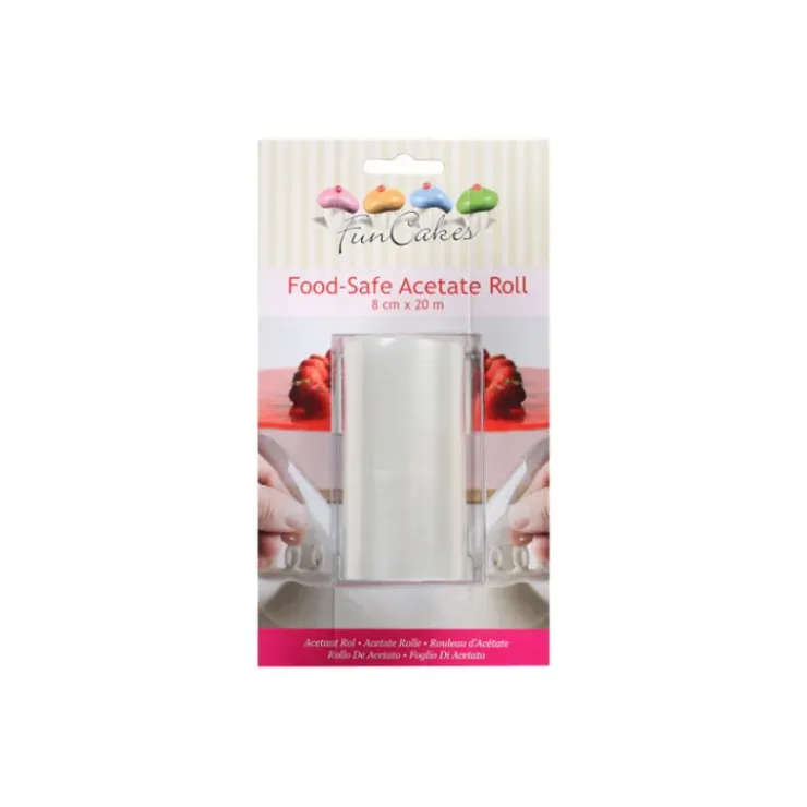 Best FUNCAKES Rhodoïd en Rouleau L.20 m x H.8 cm