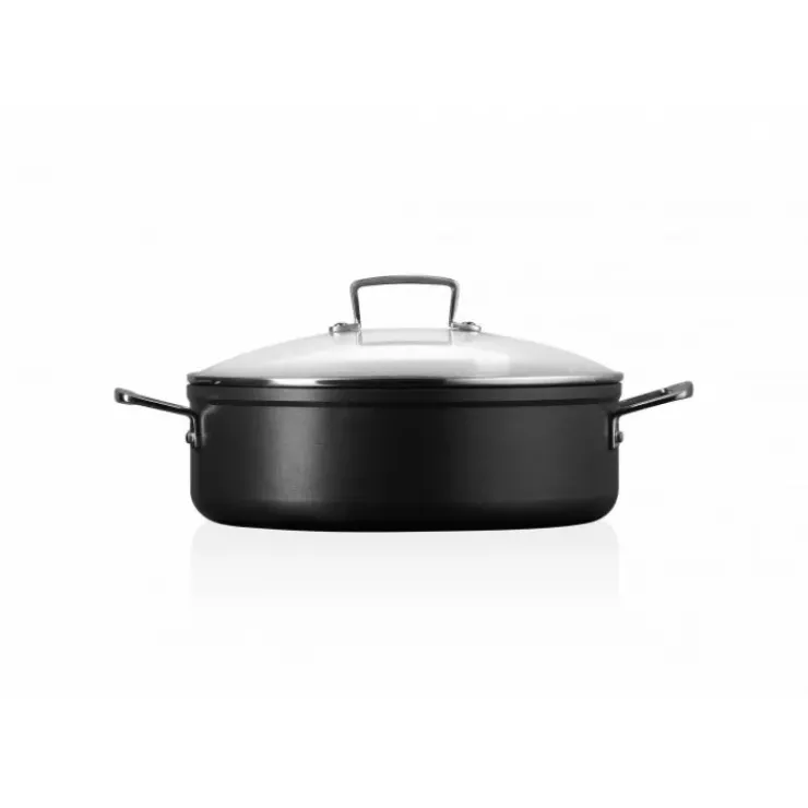 LE CREUSET Rondeau avec Couvercle 28 cm Anti-Adhérent Les Forgées