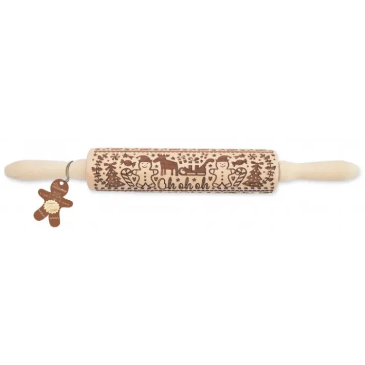 Sale SCRAPCOOKING Rouleau à Pâtisserie Motifs Noël Gingerman 39 cm