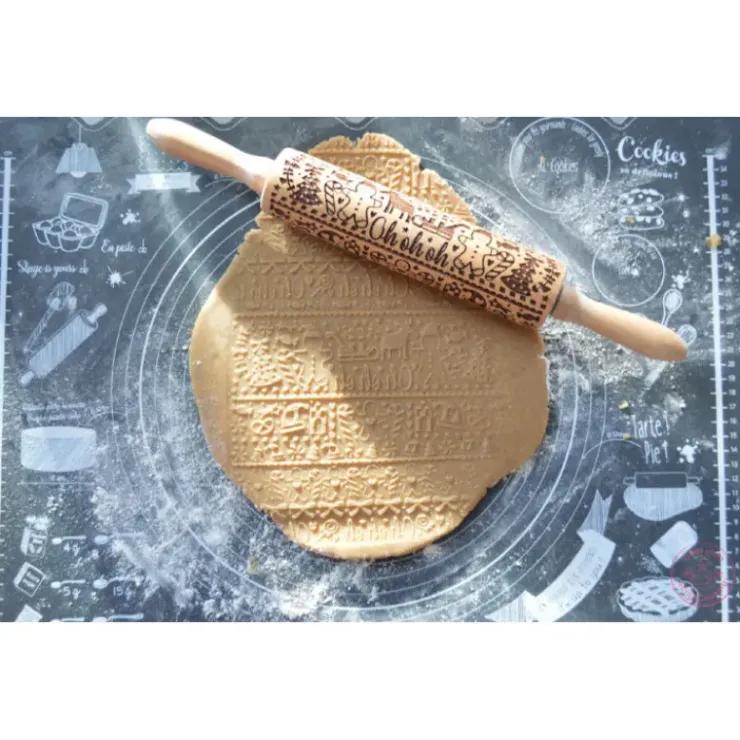 Sale SCRAPCOOKING Rouleau à Pâtisserie Motifs Noël Gingerman 39 cm