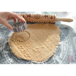 SCRAPCOOKING Rouleau à Pâtisserie Motifs Noël Xmas 39 cm