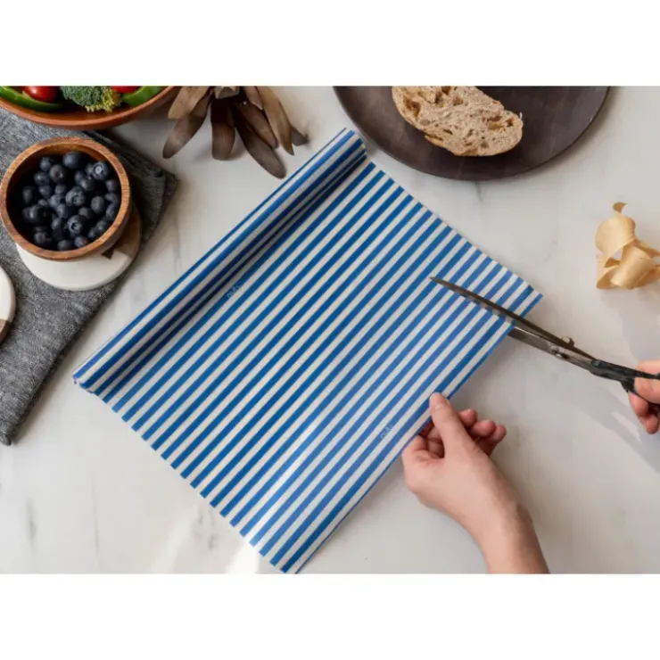 Online NUTS Rouleau Emballage Alimentaire Cire Abeille Bleu 90 x 30,5 cm