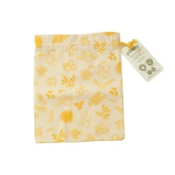 Online PEBBLY Sac à Vrac Coton Bio Jaune 20 x 25 cm