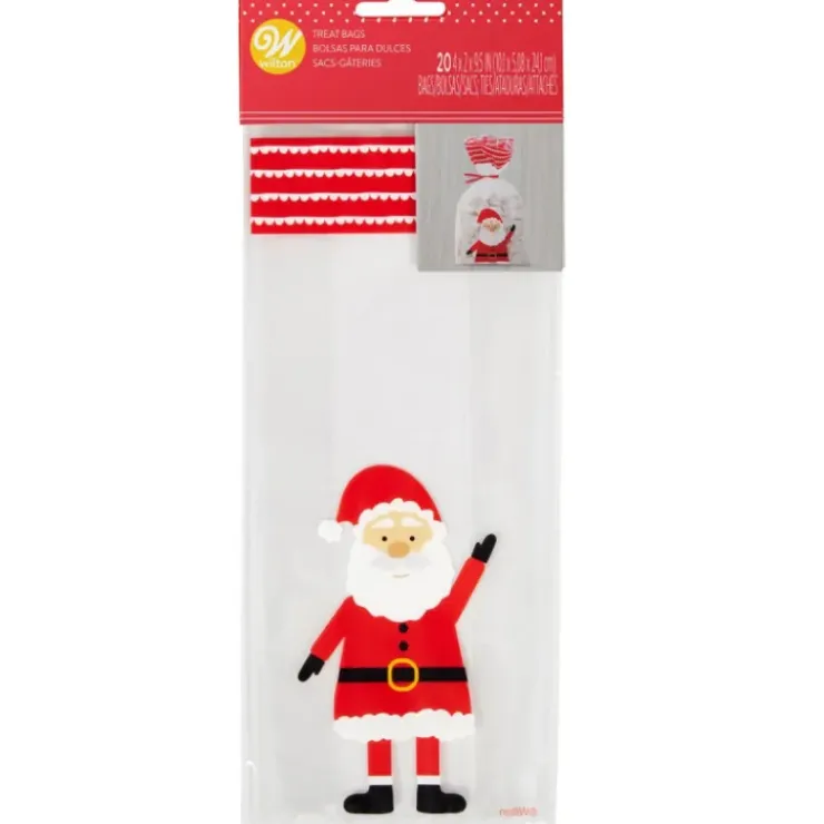 Discount WILTON Sachet Bonbon Père Noël 10 x 5 cm x H 24 cm (x20)