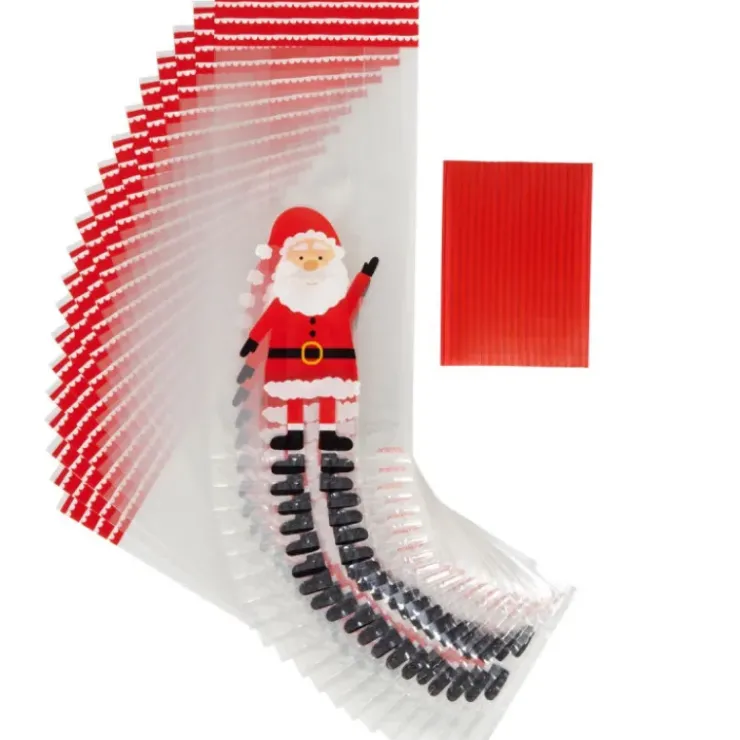 Discount WILTON Sachet Bonbon Père Noël 10 x 5 cm x H 24 cm (x20)