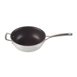 Best LE CREUSET Sauteuse du chef inox 24 cm avec couvercle