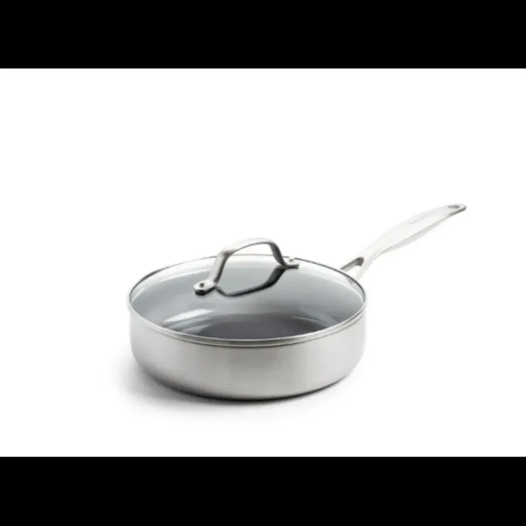 New GREENPAN Sauteuse en Céramique Ø 24 cm + Couvercle, collection GENEVA ™
