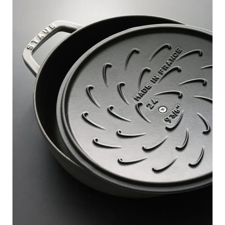 Sale STAUB Sauteuse en Fonte Chistera 24 cm Gris Graphite