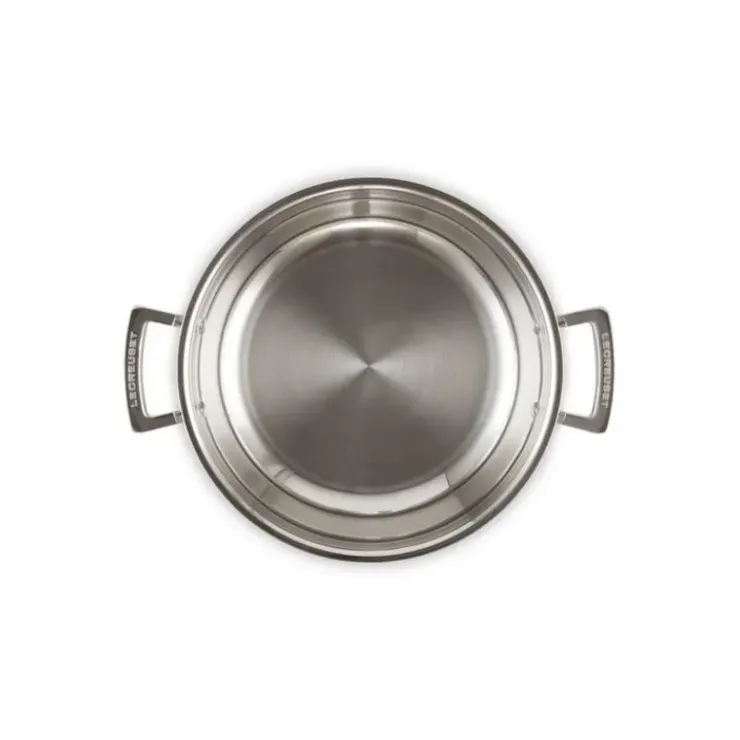 Discount LE CREUSET Sauteuse Provençale en Inox et Couvercle 30 cm