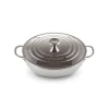 Discount LE CREUSET Sauteuse Provençale Inox Signature 30 cm et couvercle