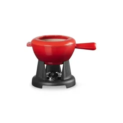 Discount LE CREUSET Service à fondue manche fonte Cerise (rouge)