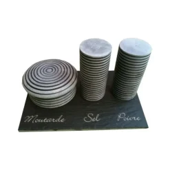 New LEBRUN Service Sel, Poivre, Moutarde, Pierres hautes, par