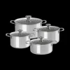 Best LE CREUSET Set 4 Pièces Casseroles et Faitout Inox Signature