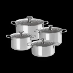 Best LE CREUSET Set 4 Pièces Casseroles et Faitout Inox Signature