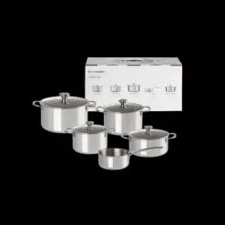 Online LE CREUSET Set 5 Pièces Cocottes Inox Signature