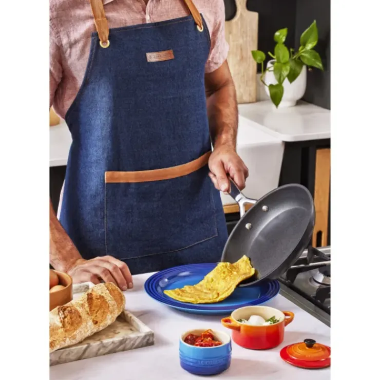 New LE CREUSET Set 2 Poêles Anti-Adhérentes Les Forgées