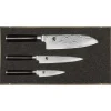 Best KAI Set Couteau d'Office, Couteau Universel et Couteau Santoku Shun Classic Damas