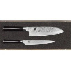 Clearance KAI Set Couteau Santoku et Couteau Universel Shun Classic Damas