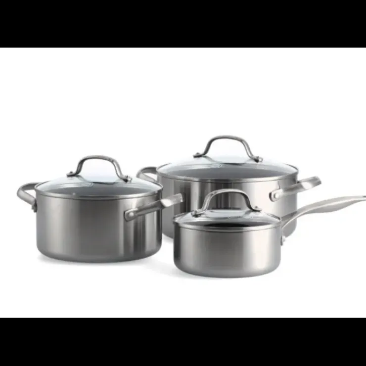 GREENPAN Set de 3 pièces : Casserole 16 cm + Faitout 20 et 24cm collection GENEVA ™