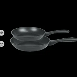 New CRISTEL Set de 2 Poêles Aluminium Ø24 & 28 cm Cookway Ultralu